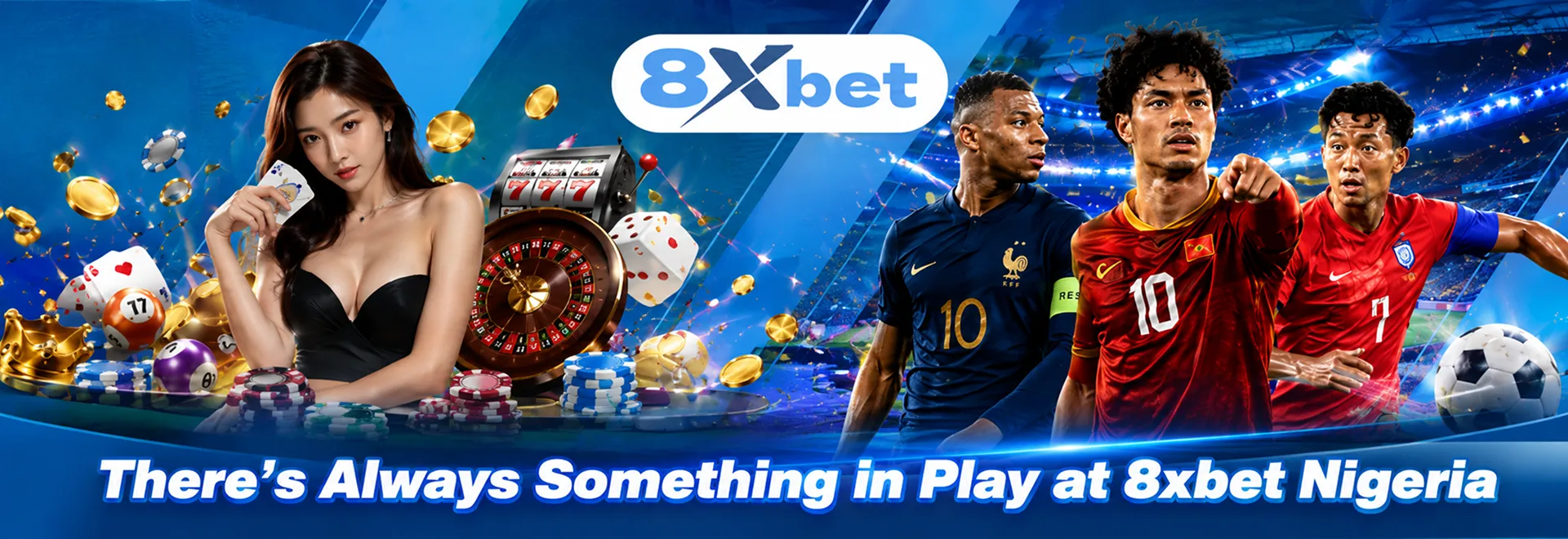 8xbet Nigeria sportsbook and casino banner