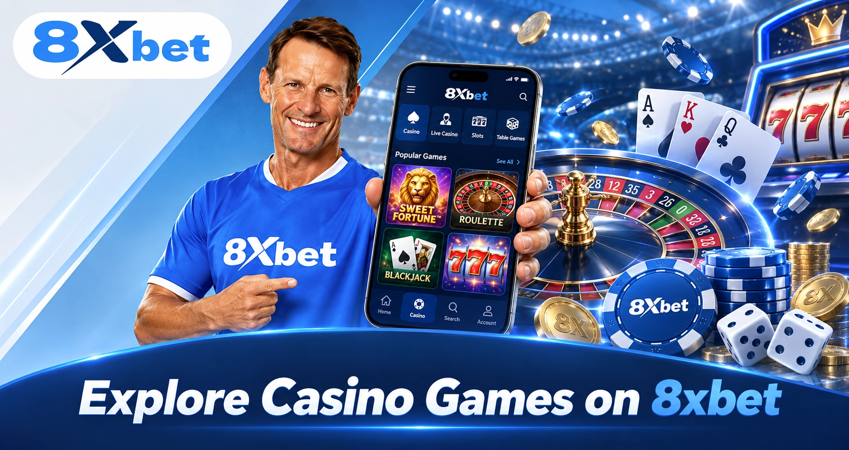 Explore Casino Games on 8xbet