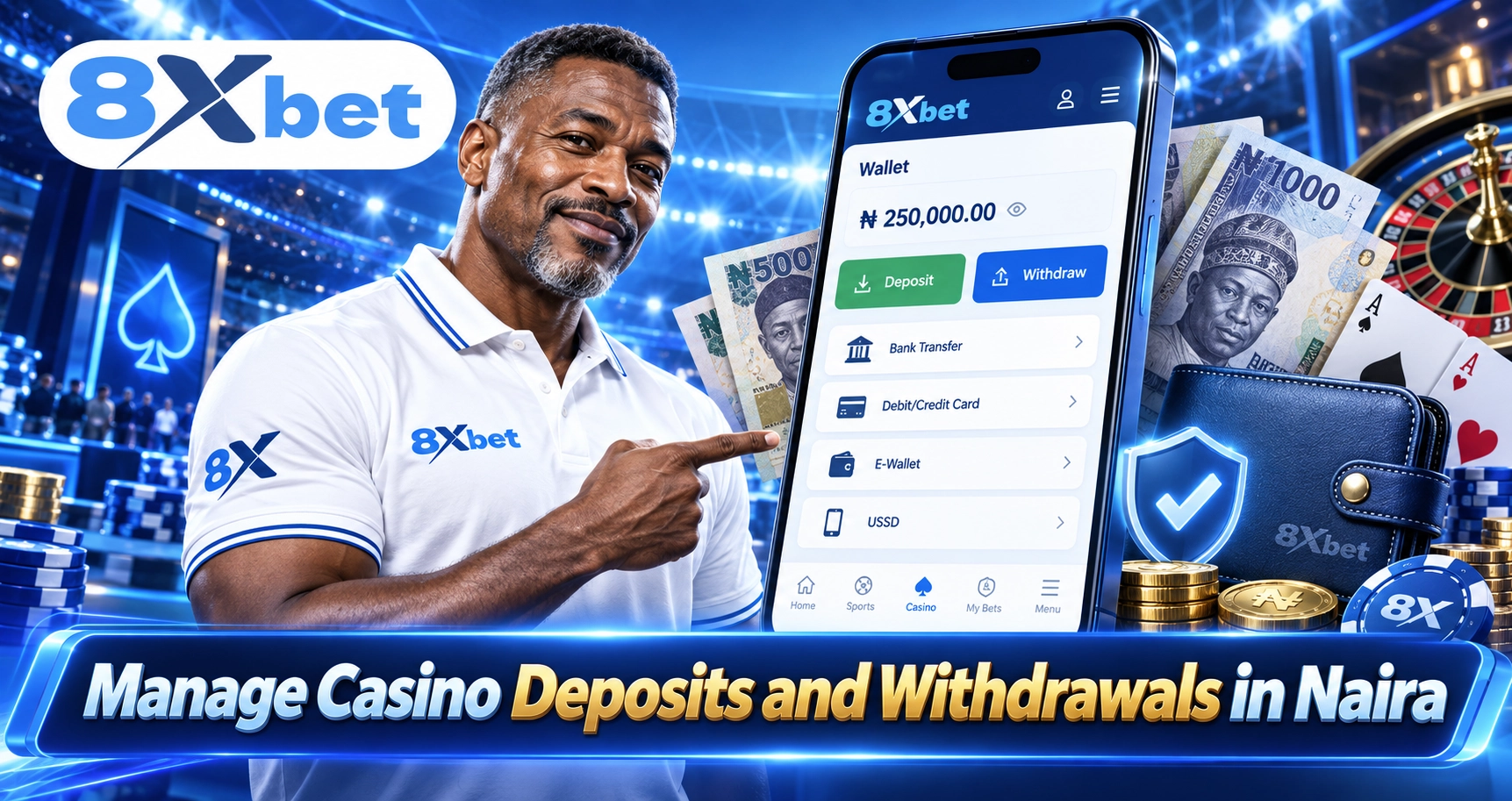 Manage Casino Deposits and Withdrawals in Naira