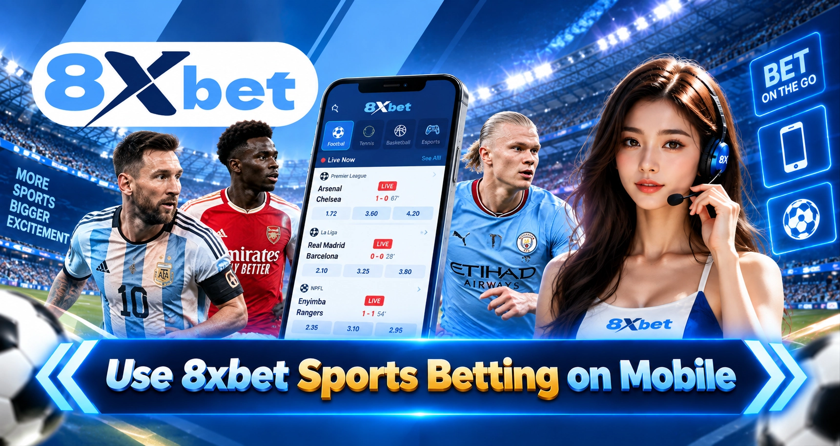 Use 8xbet Sports Betting on Mobile